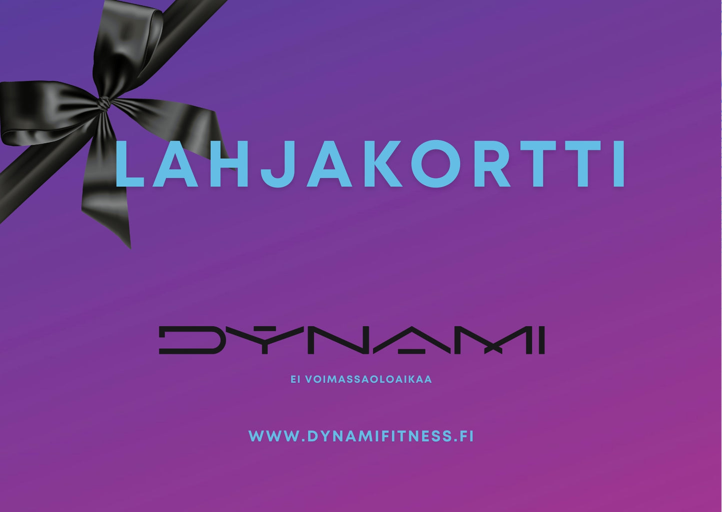 Dynamifitness lahjakortti